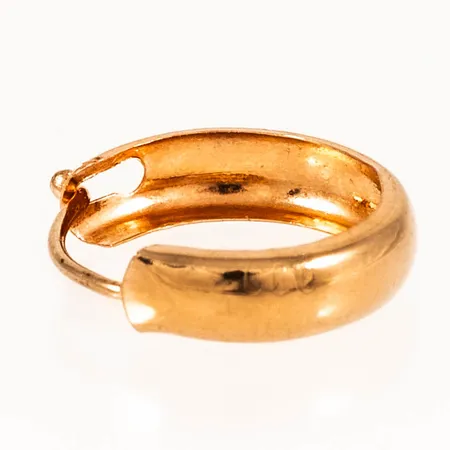 En udda creol Ø12mm bredd 3mm, 18K 0,2g. 