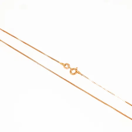 Kedja Venezia längd 42 cm bredd 0,8 mm. 2,5g 18K.