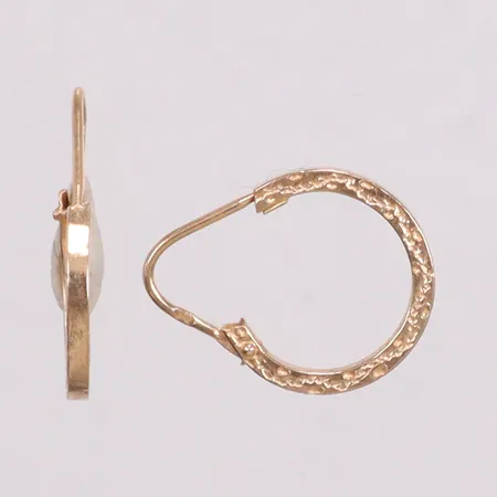 Ett par örhängen Creoler Ø13,5mm 18K Vikt: 0,9 g