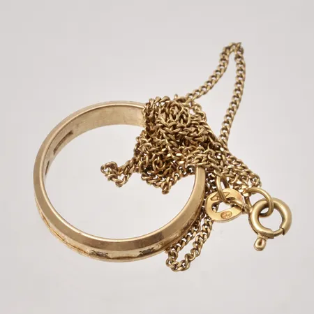Diverse defekt guld, 18K, 6,17g.