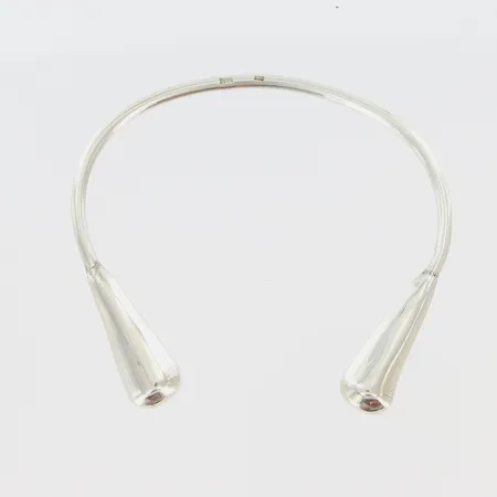 Stelt armband ca 58x50mm bredd 2,5-10mm silver 925/1000 Vikt: 9,5 g