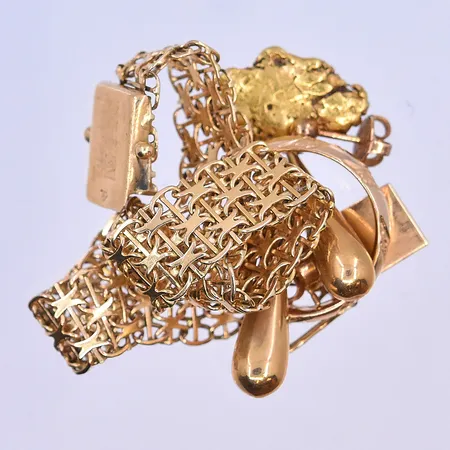 Diverse guld, 18K. Vikt: 23,5 g