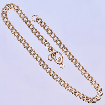 Armband Pansar längd 23 cm, bredd 4 mm lås defekt 18K. Vikt: 13,2 g