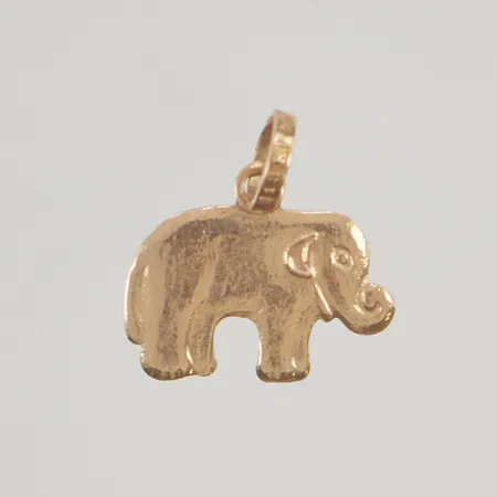 Hänge "elefant" 13x10mm 18K 0,6g.