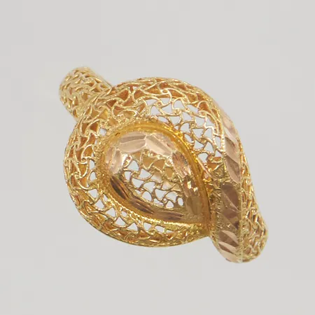 Ring stl:17¼ bredd 13mm 18K 2,3g.