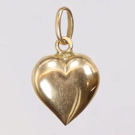 Hänge hjärta 12x21mm inklusive hängöglan 18K Vikt: 1,1 g