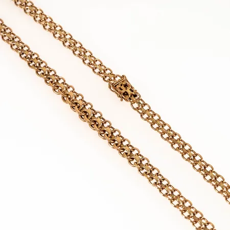 Collier X-länk längd 41cm bredd 6-8mm, Joáns, 18K 24,0g. 