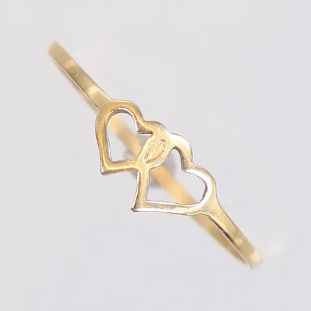 Ring hjärtan stl:17½ bredd 1-5mm 18K Vikt: 0,6 g