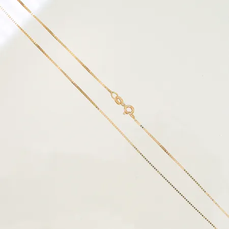 Halskedja Venezia längd 45cm bredd 1mm, 18K 3,5g