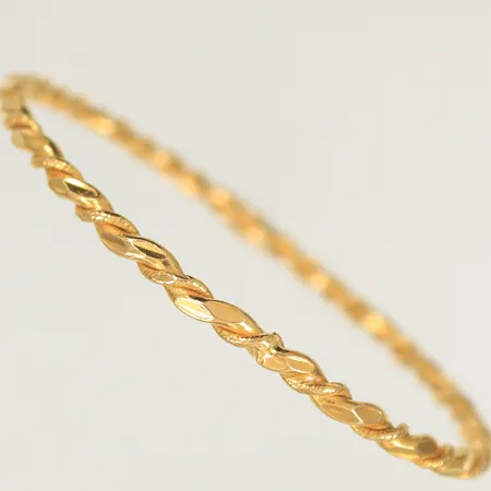 Armring tvinnad Ø70mm, bredd 3mm, 21K, 20,3g Vikt: 20,3 g