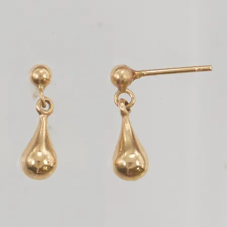 Örhängen 15mm en snurrebuss saknas, 18K 0,8g.