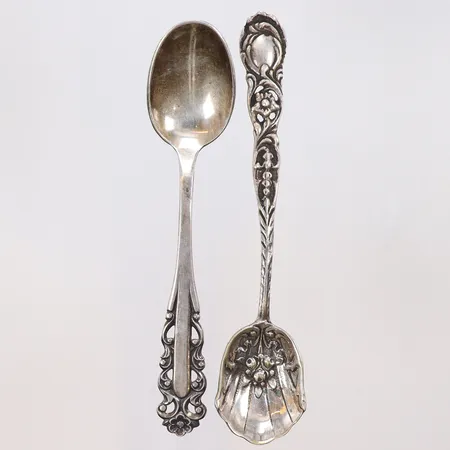 Diverse silver, 2 skedar, år 1955- 1962, 830/1000 silver Vikt: 26,2 g
