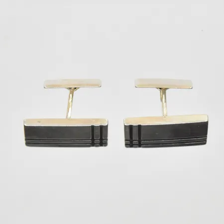 Manschettknappar 23x13mm, silver 925/1000. Vikt: 8,3 g