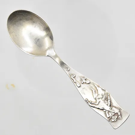 Dopsked längd 13½cm, gravyr, silver 813/1000 silver. Vikt: 30 g