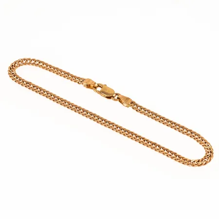 Armband dubbel Pansar (ihålig) längd 18cm bredd 2,9mm, små ojämnheter, 18K 2,6g.