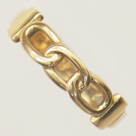 Ring Pansar stl:16¾ bredd 5mm gravyr 18K  Vikt: 2,8 g
