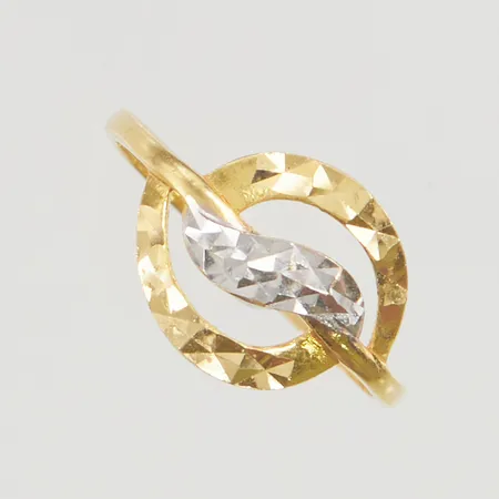 Ring stl:17¼ bredd 12mm 22K 1,8g.