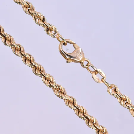 Collier Cordell längd 51 cm, bredd 3 mm 18K. Vikt: 23,6 g