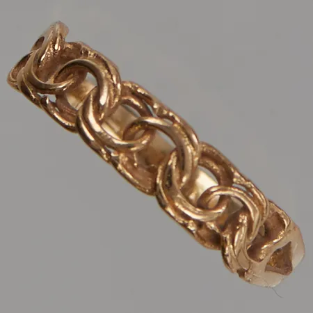 Ring Bismarck, Ø18, bredd:5mm, 18K 1,8g.