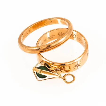 Diverse defekt guld 18K 9,5g.