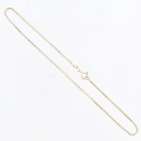 Vristlänk längd: 27cm, bredd: 1,4mm, silver 925/1000 Vikt: 2,5 g