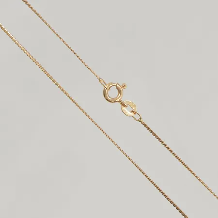 Kedja 60cm bredd 1mm 18K 3,0g.