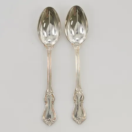 2 Kaffeskedar 12cm 830/1000 Silver 32,4g.