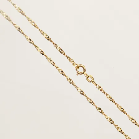 Kedja Singapore längd 39cm bredd 2,3mm Balestra 18K Vikt: 4,2 g