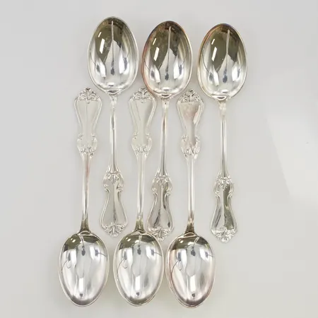 6 Skedar 16cm 830/1000 Silver 197,8g.