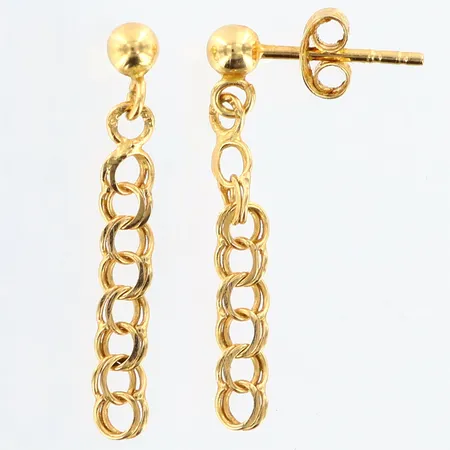 Örhängen Bismarck längd: 23mm, bredd: 3mm, 18K Vikt: 1 g