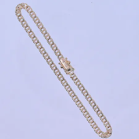 Armband Bismarck längd 18 cm, bredd 3 mm 18K. Vikt: 3,9 g