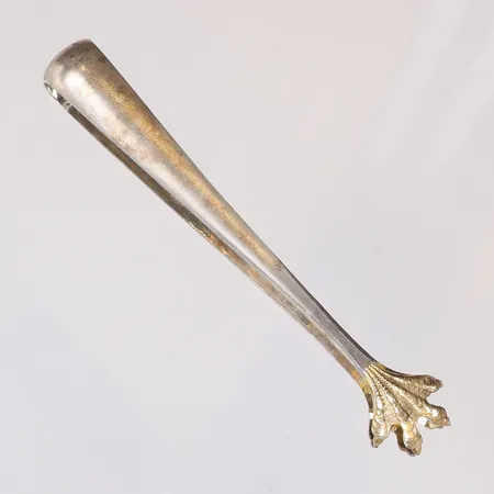 Sockertång med fågel klor, längd 11cm, bredd 3-13mm , klor i förgylld silver, 813/1000 silver Vikt: 16,1 g