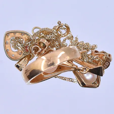 Diverse guld, 18K. Vikt: 4,7 g