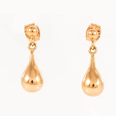 Örhängen droppar bredd 6mm längd 17,5mm, 18K 1,4g.