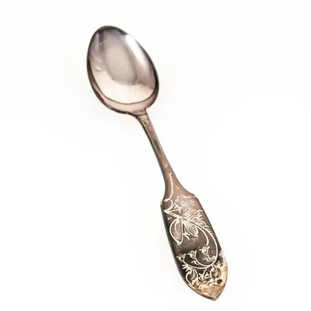 Kaffesked Finnmyrten längd 123mm, silver 830/1000 17,1g.