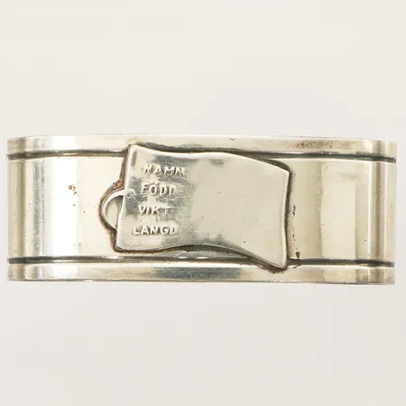 Servettring 34x14mm personlig gravyr silver 830/1000 Vikt: 13,4 g