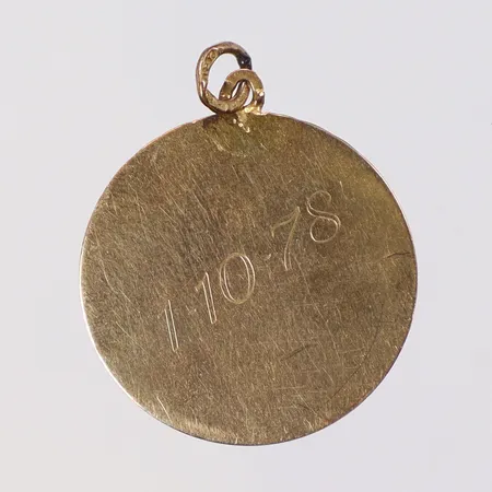Hänge gravyr 18K Vikt: 1,7 g