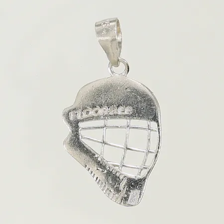 Hänge hjälm, 26x15mm inklusive hängöglan, stämplad text FLOORBEE, Silver 925/1000 Vikt: 1,2 g