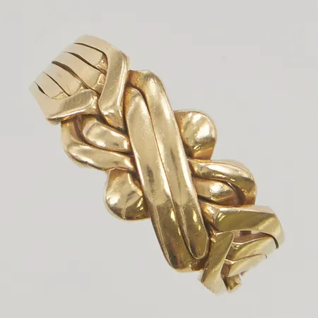 Pusselring stl:21½ bredd 12mm defekt 18K 10,8g.