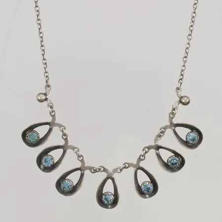 Collier Hermann Siersbøl Danmark 38cm 925/1000 Silver 13,3g.