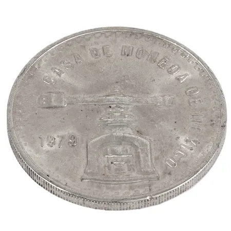 Mynt Ø41,5mm  CASA DE MONEDA DE MEXICO 1979 UNA ONZA TROY DE PLATA PURA silver 925/1000 33,6g 