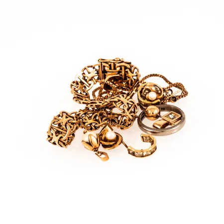 Diverse defekt/graverat guld 18K 30,1g.