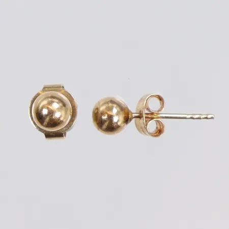 Ett par Örhängen kulor Ø3,5mm (en stopper i 14K) 18K Vikt: 0,5 g