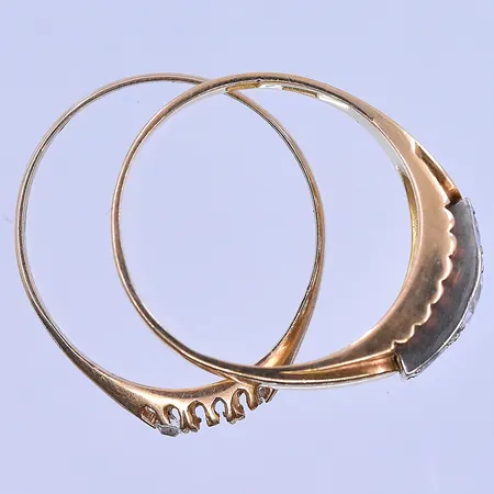 Diverse guld, 18K. Vikt: 5,5 g