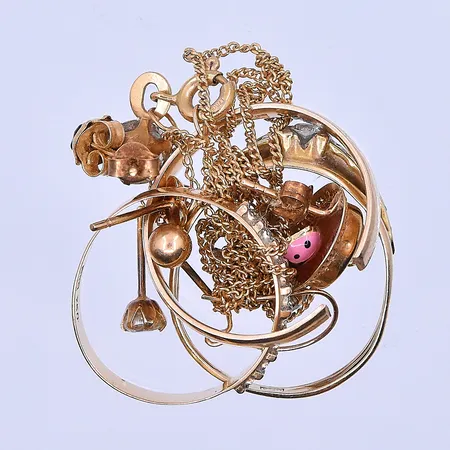 Diverse guld, 18K. Vikt: 10 g