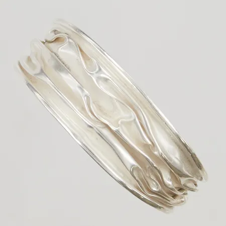 Armring 52x47cm bredd 7-20mm, 925/1000 Silver 21,3g.