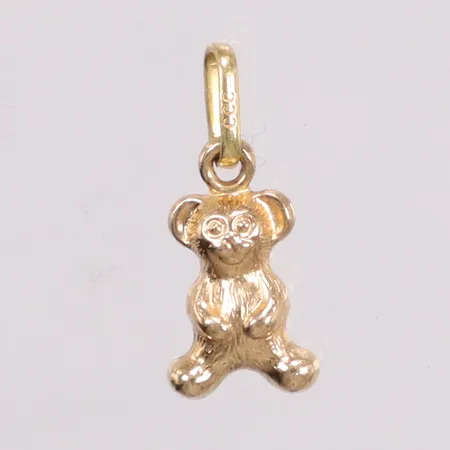 Hänge Nalle längd 1,5cm 18k Vikt: 0,3 g