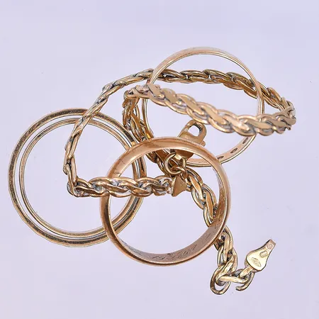 Diverse guld, 18K. Vikt: 18,9 g