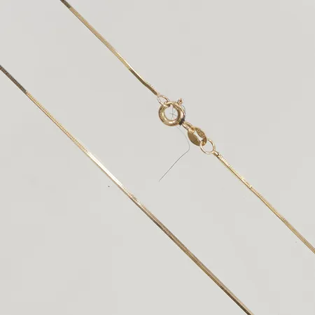 Kedja 45cm bredd 1mm 18K 3,5g.