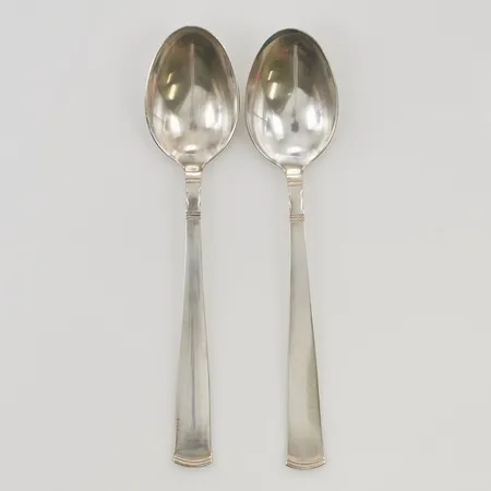 2 Kaffeskedar 15cm 830/1000 Silver 54,0g.